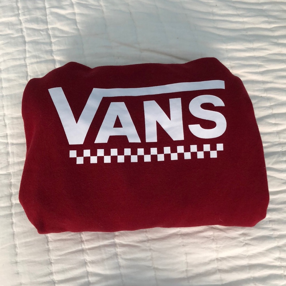 Red/maroon Vans hoodie